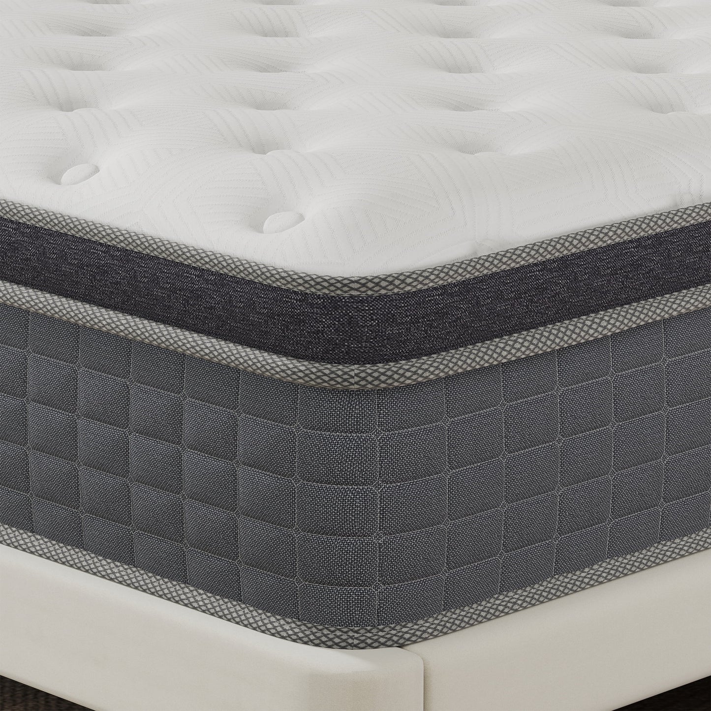 Abunitt 12/14 INCH TWIN FULL QUEEN KING MATTRESS MEDIUM COMFORT TWIN SIZE FOR ADULT HYBRID MATTRESS IN A BOX