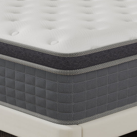 Abunitt 12/14 INCH TWIN FULL QUEEN KING MATTRESS MEDIUM COMFORT TWIN SIZE FOR ADULT HYBRID MATTRESS IN A BOX