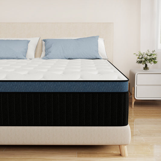 lemontalking 12/14 INCH TWIN FULL QUEEN KING MATTRESS ,HYBRID MATTRESSES MEDIUM FIRM IN A BOX