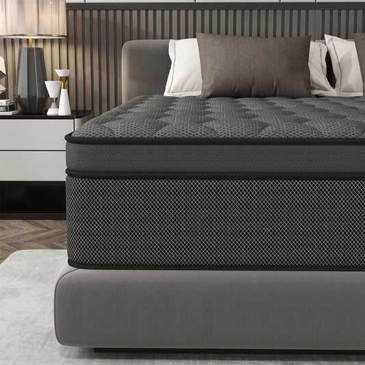 CICIMLU 14 INCH TWIN FULL QUEEN KING MATTRESS ,HYBRID MATTRESSES MEDIUM FIRM IN A BOX